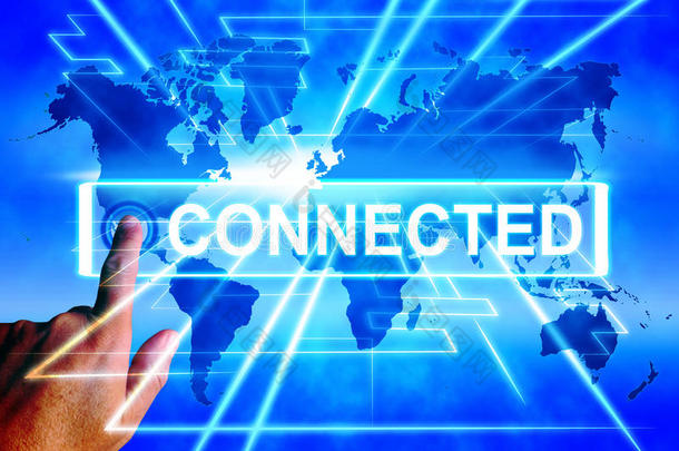 连接地图显示网络连接和互联网通信