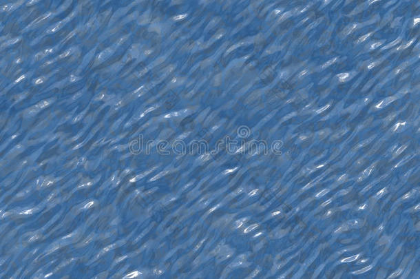 抽象波浪蓝水纹理