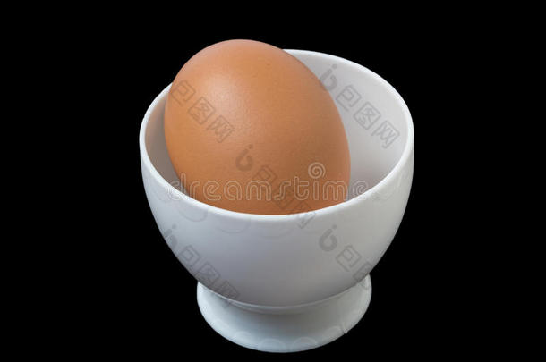 装在白色塑料容器里用来微波炉的鸡蛋