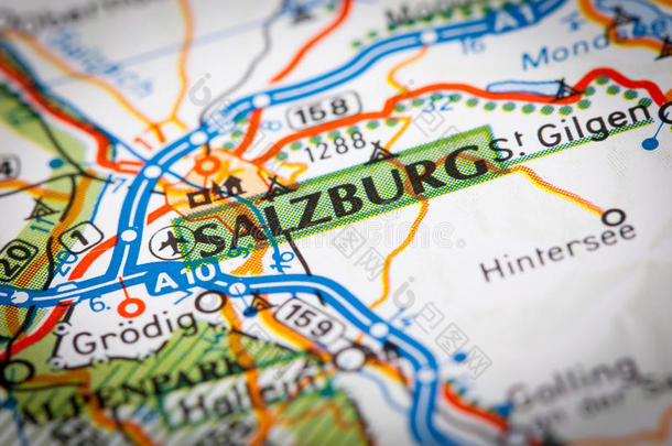 萨尔茨堡市的路线图