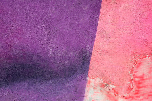 彩色粉紫色<strong>涂料</strong>墙面