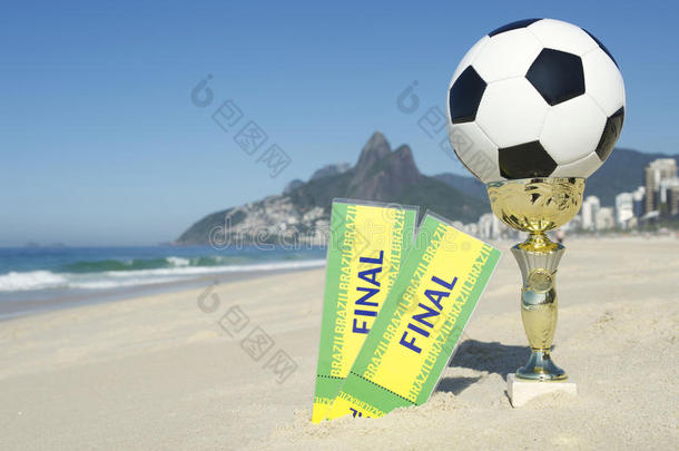 巴西足球冠军奖杯决赛<strong>门票</strong>里约海滩