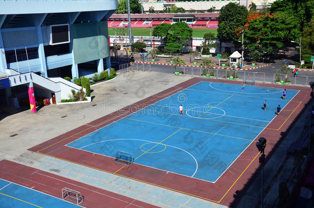 泰国体育场上的足球场或足球场