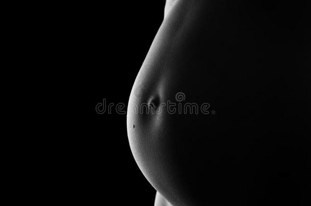 怀孕妇女的肚子