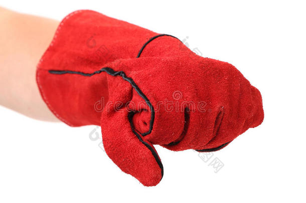 红色<strong>保暖手套</strong>。