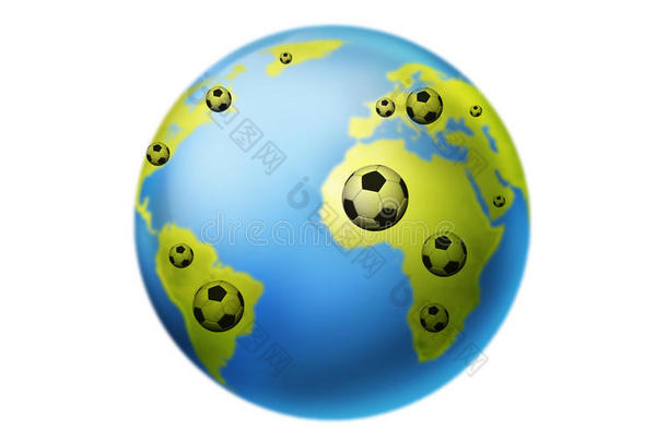 足球世界杯概念
