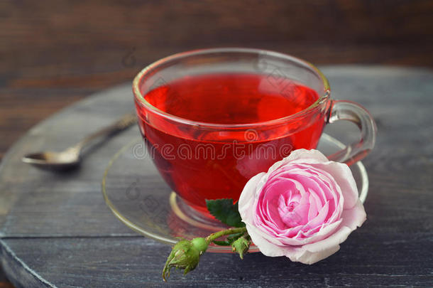 茶玫瑰花茶