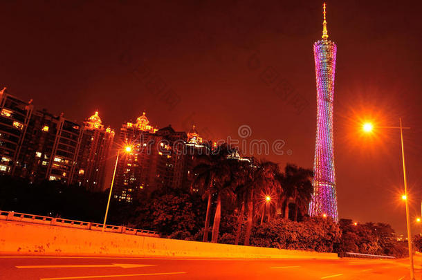 中国<strong>广州塔</strong>夜景