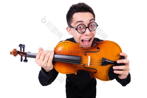 滑稽的小提琴手