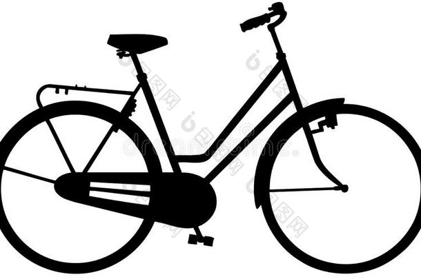 自行车-自行车卡通向量剪贴画