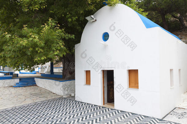 希腊科斯岛的传统教堂