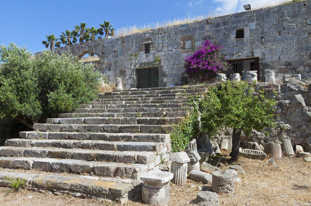 希腊科斯岛的奈兰齐亚城堡