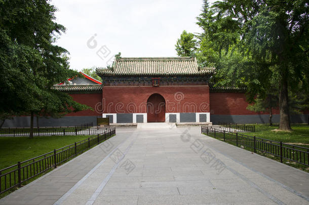 中国亚洲，北京，北海公园，古建筑，不同类型的建筑