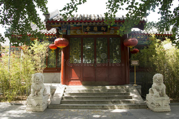中国亚洲，<strong>北京</strong>，北海公园，<strong>古建筑</strong>，寺庙