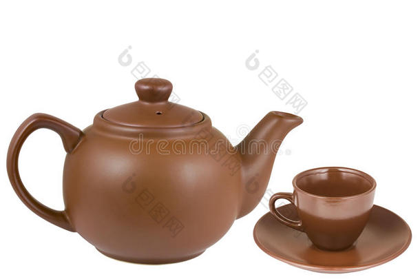 陶瓷茶壶，陶瓷杯