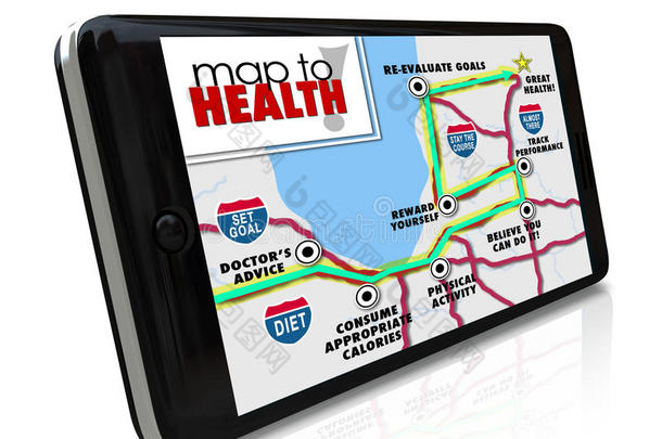 地图到健康导航工具资源应用程序智能手机