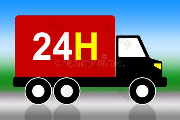 卡车运输表示24小时24小时