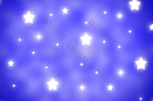 星星背景显示夜间和午夜