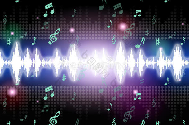 声波背景是指音乐的歌唱和旋律