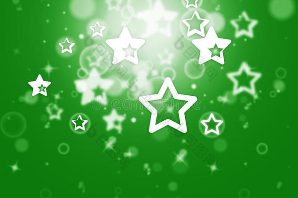 星星背景显示闪烁的星星或发光的墙纸