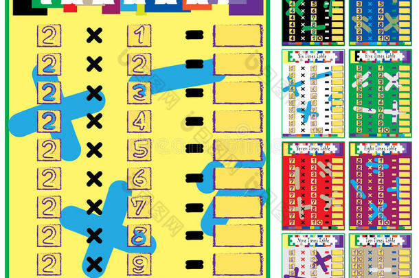 乘法集合数学演习<strong>次数</strong>表
