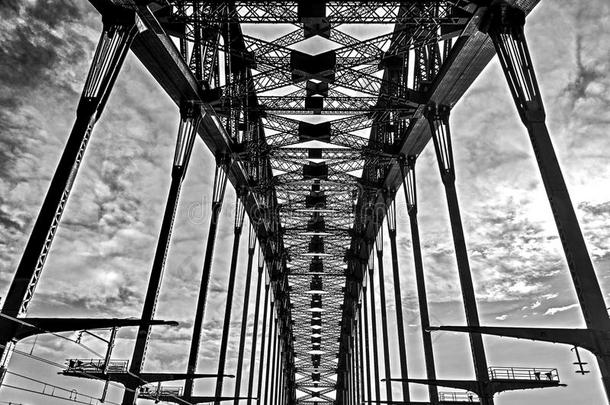 在悉尼<strong>海港大桥</strong>上