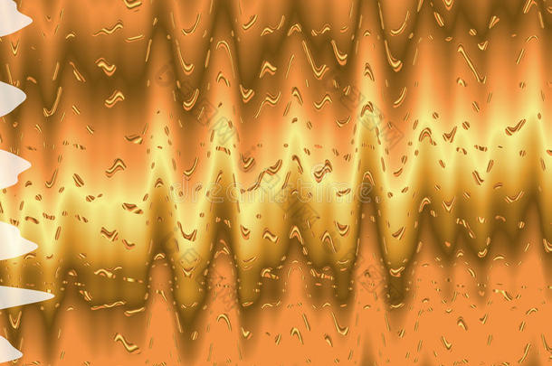 波浪抽象金色背景