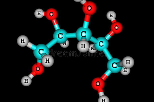 黑底木糖醇的<strong>分子</strong>结构