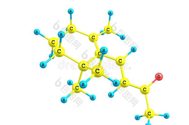 β-紫罗兰酮的<strong>分子</strong>结构