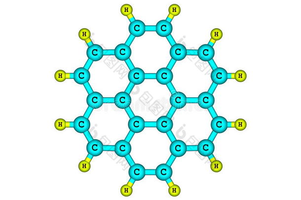 从白色表面分离出的coronene分子结构