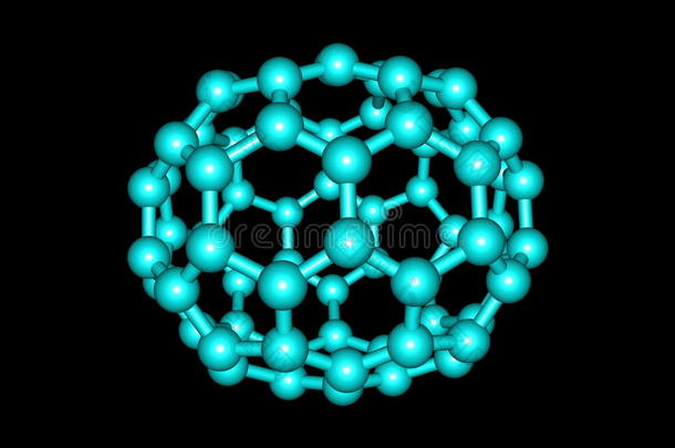 黑色背景下的chrysene分子结构