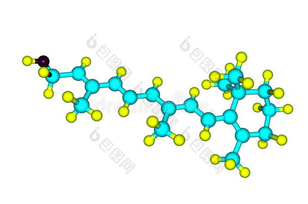 视黄醇（维生素a）的分子结构