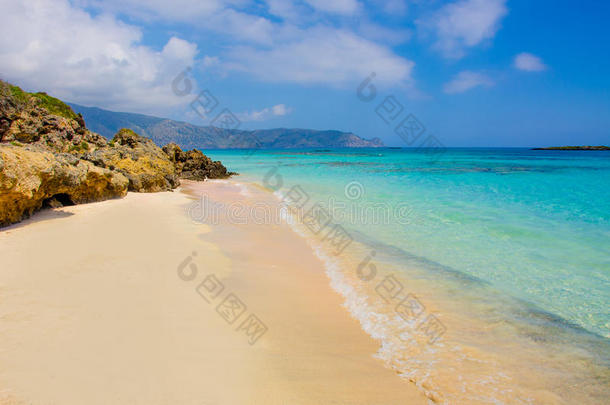 在克里特岛与天堂海滩elafonisi度假