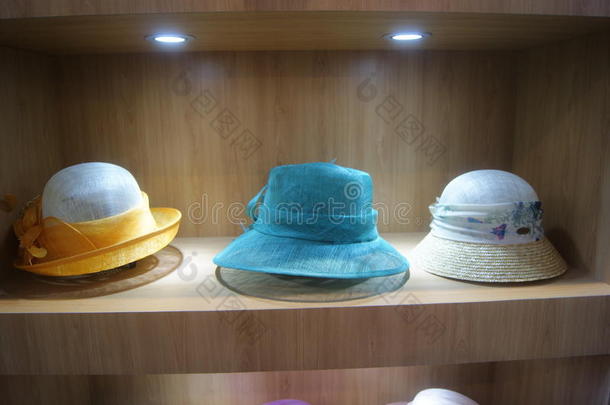 中国深圳：帽子展销售