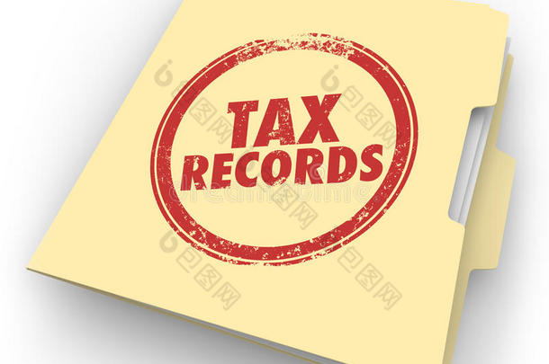 税务记录马尼拉文件夹印章审计文件文件