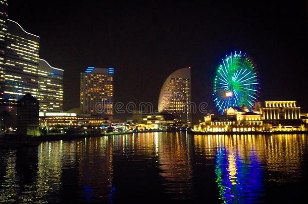 港湾<strong>日本风景</strong>夜港口