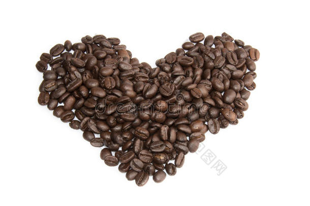 咖啡豆咖啡豆，咖啡豆心特写