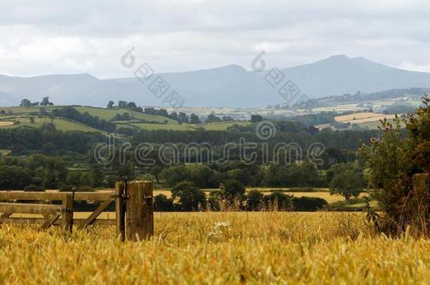 布雷肯灯塔：威尔士乡村的美丽风景