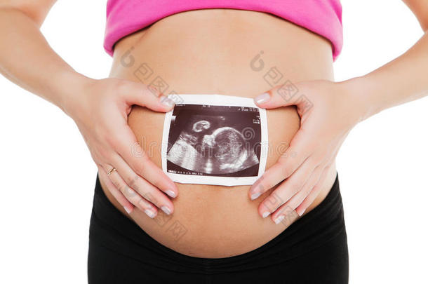 孕妇进行超声检查