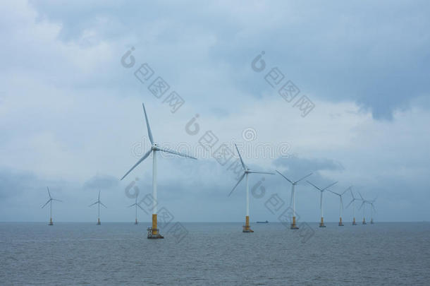 海上风力涡轮机阵列