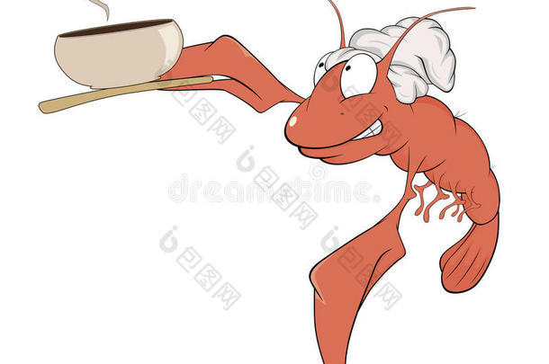 红龙虾厨师漫画