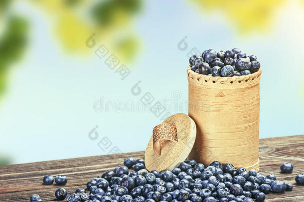 篮子里的蓝莓