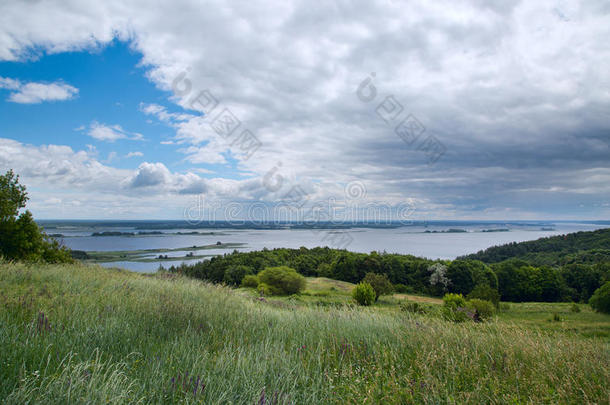 第聂伯河景观。乌克兰。