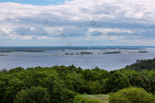 第聂伯河景观。乌克兰。