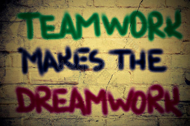 团队合作造就了梦想工作的理念
