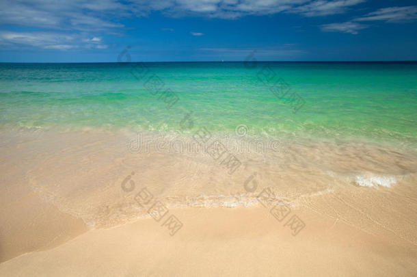 fuerteventura，干净的jandia海滩