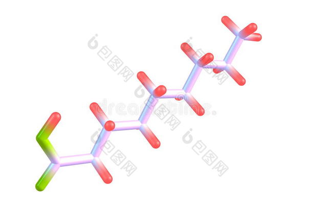 壬酸（天冬氨酸）分子分离的白色