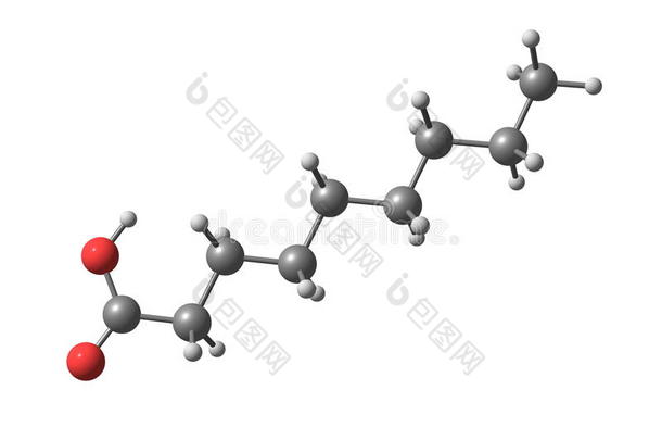 壬酸（天冬氨酸）分子分离的白色