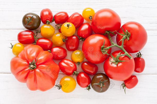 五颜六色的西红柿