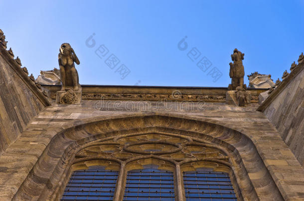 <strong>维也纳</strong>市中心圣斯蒂芬教堂（saint stephen's catedral）外部的石像和其他细节